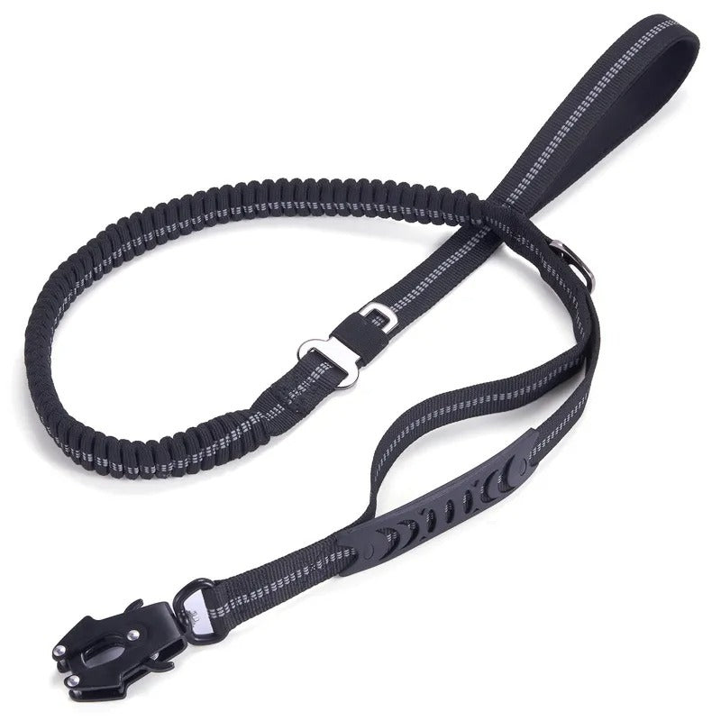 Wuffy™ Reflective Shock-Absorbing Dog Leash with Seatbelt